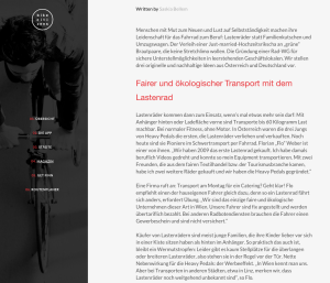 25.04.2015 – bike citizens magazin: Mein Bike, mein Business: Originelle Geschäftsideen rund ums Rad