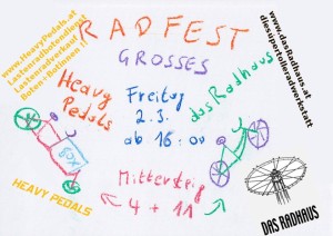 Heavy Pedals lädt ein zum Radfest am Mittersteig am Freitag - 2.3.2012