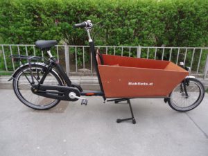 Bakfiets Lastenrad Lang, 8-Gang, Matt Schwarz, fabrikneu
