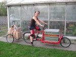 Maria war von März 2013 bis März 2015, als fest angestellte Lastenradbotin, für Heavy Pedals unterwegs.