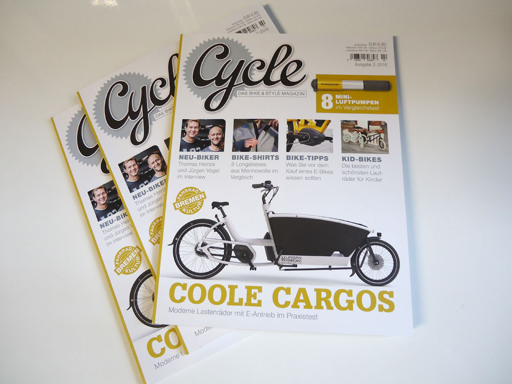 "Cycle - Das Bike & Style Magazin" Ausgabe 2-2016