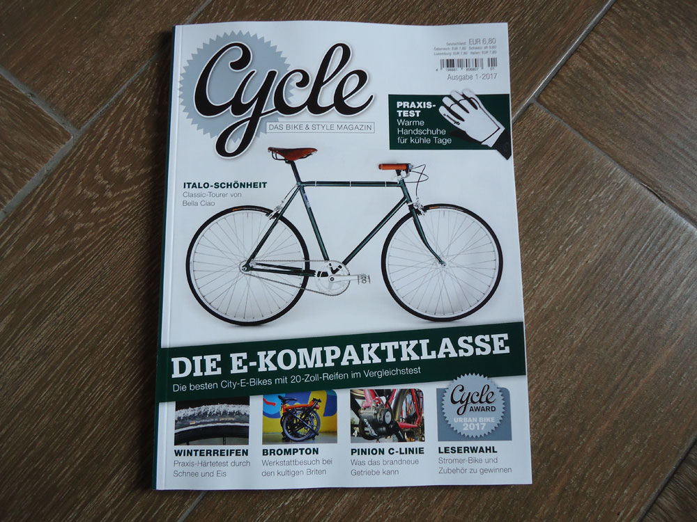 Cycle – Das Bike & Style Magazin, Ausgabe 1-2017